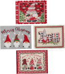 NOLITOY 4st&uuml;cke Teiliges Tischset mit Weihnachtsmotiv Weihnachtstischset f&uuml;r Platzdekoration W&auml;rmeisolierend Rei&szlig;fest f&uuml;r Festtagsstimmung