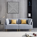 2-kohaline diivan, 2-kohaline diivan, mugav kaasaegne riidest diivan, puidust raam, metallist jalad, lihtne kokkupanek, kaasaegne disain, 188 x 84 x 76 cm, Hall