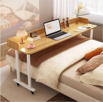 Mobiilne voodilaud Cross Bed Table, Liigutatav voodilaud voodil, t&ouml;&ouml;laud, t&auml;ispuidust laud, arvutilaud, v&auml;ike seade, voodipoolne laud, voodi t&otilde;stelaud