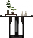 ZGNMK Diivan-Konsolentisch, Vintage-Sofatisch mit Offener Ablage Hinter dem Sofa, Beistelltisch Aus Holz f&uuml;r Eingangsbereich, Flur, Foyer Und Wohnzimmer(Nero,80x30x80cmcm)