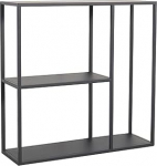 Moodne konsoollaud ristk&uuml;likukujulise alusega, seinapinnad, k&uuml;lgmine esik, esikus, konsoollauad esikusse, kitsas pikk diivanilaud diivani taga, konsoollaud, Sofatis