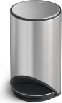 Joseph Joseph 30152 Arc 10L Pedal Bin, Easy Press, Soft Close Lid, Anti-Fingerprint Coating, Removable Bucket, Stainless Steel