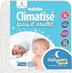 Babysom - Beebimadrats | 80 x 160 cm | Lastemadrats suveks/talveks | Hingav | Hingav k&uuml;lmvaht | K&otilde;rgus 10 cm