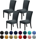 Howhic Sametist toolikatted s&ouml;&ouml;gitoa jaoks 4 komplekti, venivad s&ouml;&ouml;gitoolide katted, pestavad k&ouml;&ouml;gitoolid, elegantne kaunistus koju ja bankettidele (Hall, 4 t&uuml;kki)