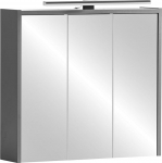 Schildmeyer Palermo 157493 Mirror Cabinet, Anthracite, 65 x 16 x 62.7 cm