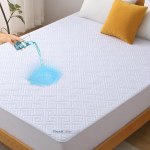 BEDLORE madratsikaitse, 140 x 190 x 30 cm, ekstra k&otilde;rge servaga, mittel&auml;bilaskev ja hingav madratsikate, pehme kattekiht magamistubadesse, &uuml;hiselamutesse ja &uuml;&uuml;rikorteritesse (valge)