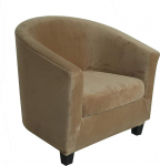 Tugitooli kaitsja tugitoolidele, Tub Diivan Slipcover, Velvet kangas, Club Chair Covers, Stretch tugitool Cover, eemaldatav, pestav diivan Diivan Cover (Taupe)
