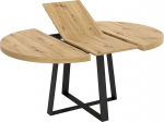 DEKIT GRUPO RIMOBEL Duna Round Extendable Dining Table Melamine Nordic 77 x 110-158 cm