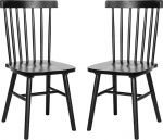 Flash Furniture Ingrid Windsor t&auml;ispuidust s&ouml;&ouml;gitoolid ilma k&auml;etoeta Spindle Back, 1 tk, puit, must, 1 tk, komplekt