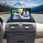 [2+64G] SIXWIN Android 13 autoraadio koos CarPlay/Android autoga BMW X3 E83 (2004-2012), 9-tolline puuteekraan koos WiFi GPS Bluetooth FM/RDS EQ + tagurduskaamera