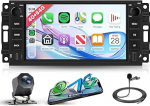 4G + 64G Android autoradio Jeep Wrangler Compass Grand Cherokee/Chrysler 300C/Dodge Ram/Chevrolet 7-tolline autoraadio koos juhtmevaba Carplay Android autoga