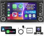 4G 64G VECHTEL 7-tolline Bluetooth autoraadio VW Touareg 2004-2011/VW Transporter TS 2004-2009 Carplay Android auto, DSP EQ, WiFi GPS, Mirror Link, RDS/FM raadio 2 DIN koos AHD tagurduskaameraga