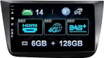 6G + 128G Octa Core DAB+/HDMI/4G Android 14 Autoradio Seat Altea 2004-2015/Toledo 2004-2009 Carplay Android Car DSP WiFi RDS FM AM SWC Kaamera + mikrofon