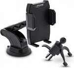 InLine 23156O auto nutitelefoni hoidja iminapaga v&otilde;i ventilatsiooni v&otilde;re One Click Easy II universaalne