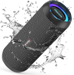 RIENOK Bluetooth-k&otilde;lar koos valgusega Bluetooth 5.3 Music Box Bass Wireless Box IPX7 veekindla stereoheli kaasaskantavaga