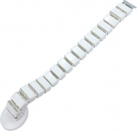 Kaablijuhtimise selg paindlik kaabliorganisaator Kaablikate kaitsja laua all kaablijuhtimiseks valge ruudukujuline 130 x 6.8 x 3.5cm