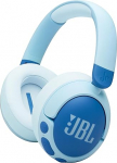 JBL Junior 470 NC juhtmevabad &uuml;le k&otilde;rvade Bluetooth k&otilde;rvaklapid aktiivse m&uuml;rasummutusega lastele, mikrofon, 50h taasesitus, JBL Safe Sound, madal helitugevus, lihtne kasutamine ja kleebised, sinised