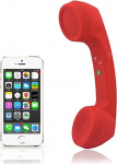 ENJOY-UNIQUE traadita retro telefonitoru ja traat kiirguskindlad kuuldeaparaadid mobiiltelefonile mugava k&otilde;ne jaoks (punane)