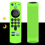 Silikon-Schutzh&uuml;lle f&uuml;r Fernbedienung der 3. Generation, 4K/HD-Streaming-Fernbedienung, rutschfest, waschbar, Schutzh&uuml;lle mit Umh&auml;ngeband, leuchtet gr&uuml;n