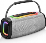 Kaasaskantav Bluetooth-k&otilde;lar k&auml;epidemega, 66 mm k&otilde;larite l&auml;bim&otilde;&otilde;t, BT5.3/24W/IP-X6 veekindel traadita stereopaaride k&otilde;lar koos RGB mitmev&auml;rviliste r&uuml;tmivalgustitega koju/v&auml;ljakule/peole