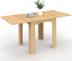 IDMarket - Dona Extendable Rectangular Dining Table for 4-8 People Beech 80-160cm