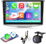 2G + 64G Android Autoradio Volkswagen VW Passat B6/B7 2010-2014 juhtmevaba Carplay & Android Car, 10.1-tolline puuteekraaniga autoraadio WiFi, GPS-navigatsioon, Bluetooth, FM RDSiga