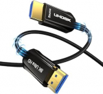 Kiudoptiline HDMI kaabel 12 m, 48 Gbps Kiire HDMI 2.1 kaabel Toetab 8K @ 60Hz 4K @ 120Hz HDR eARC HDCP2.3 Dolby 8K kiudoptiline kaabel &Uuml;hildub PS5 HDTV Soundbar TV Box projektoriga