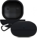 kwmobile Case Compatible with Beats Powerbeats Pro Case - k&otilde;rvaklappide &uuml;mbris - TPU silikoonkate - kaitsev &uuml;mbris mustas v&auml;rvitoonis