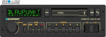 Blaupunkt Hamburg SQM 23 DAB, 1-DIN autoraadio Youngtimer disainis, Retro raadio, Vintage Radio DAB+, Bluetooth, Hands-Free s&uuml;steem, 2 x USB, Aux sisend, Sub-Out, Variocolour Display, 200 W.