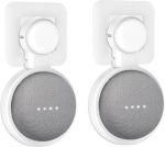 PlusAcc seinakinnitus Google Nest Mini v&otilde;i Home Mini jaoks, integreeritud kaablijuhtimisega statiiv, sobib ideaalselt magamistuppa, vannituppa ja k&ouml;&ouml;ki, ei vaja kruvisid (valge) 2 tk.