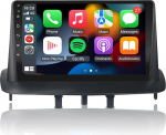 EZoneTronics Android autoraadio Renault Megane 3 2009-2014 juhtmevaba Carplay Android auto 9-tolline puuteekraan GPS navigatsioon Bluetooth WLAN USB SWC Split Screen FM / RDS raadiom&auml;ngija 2G RAM 32G ROM
