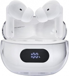 Intenso Buds Plus TWS True Wireless k&otilde;rvaklapid T312AE aktiivse m&uuml;rasummutusega, ENC, Bluetooth ja kuni 25 tundi kestev muusika taasesitus, valge
