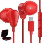 USB C k&otilde;rvaklapid Samsung S25 S24Ultra Type C k&otilde;rvaklapid USB C &uuml;hendusega k&otilde;rvaklapid koos kaabliga mikrofoniga Galaxy A26 A16 5G A36 A56 A55 A54 A35 iPhone 16 15Pro Max iPad Pixel 9 8 Xiaomi 14T jaoks