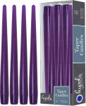 Hyoola Taper Candles - 25 cm lilla, tilgavabad lauak&uuml;&uuml;nlad - K&uuml;&uuml;nlad pikk p&otilde;lemisaeg 8 tundi - 12 tk.
