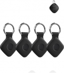 Silikoonist &uuml;mbris ATUVOS Tracker Finder'ile - l&ouml;&ouml;gikindel, signaaliga &uuml;hilduv ja kergesti eemaldatav kate asukohaotsija jaoks - vastupidav, keskkonnas&otilde;bralik ja kadumisvastane disain, must, 4