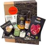 jamon.de Tapas kinkekorv, t&auml;idetud kinkekorv k&auml;sit&ouml;&ouml;&otilde;lle, Serrano singi ja Hispaania maitsvate erip&auml;radega, s&uuml;nnip&auml;evakingitus ja t&auml;nu meestele ja naistele.