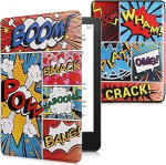 kwmobile Flip Case &uuml;hildub Amazon Kindle Paperwhite 11. p&otilde;lvkonna 2021 &uuml;mbrisega - Flip Case Kindle Paperwhite &uuml;mbris magnetilise sulgemisega - koomiksis&uuml;mbolid