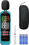 Kiprim NM01 Decibel Meter with Max/Min Value Recording Volume Meter Sound Level Meter DB Meter with A/C Weighting and Backlit LCD Screen - Includes Carry Bag