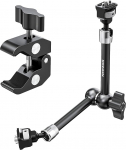 NEEWER 11-tolline &uuml;hine Magic Arm Clamp Mount koos Super Clamp Camera Monitor Mount 1/4 tolli 3/8 tolli positsioneerimispoldid augud DSLR Action Camera Video Light &uuml;hilduv SmallRig Cage, ST16C-ga