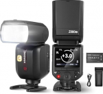 NEEWER Z880-S 2.4G 76W TTL Camera Flash Speedlite Flash Compatible with Sony User Interface Modelling Light TTL/M Quick Switch TCM Button, 1/8000s HSS 7.2V/3000mAh Battery 600 Full Power Flashes