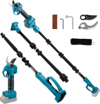 Makita akuga &uuml;hilduv harjadeta oksak&auml;&auml;rid, avaus 50 mm, max 35 mm l&otilde;ikediameeter puuk&auml;&auml;rid aia- ja puul&otilde;ikuseks, pikendus 2 m (ilma akuta).