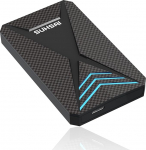 SUHSAI 500GB v&auml;line m&auml;ngude k&otilde;vaketas RGB valgusega, kaasaskantav USB 3.0 k&otilde;vaketas andmete salvestamiseks / varundamise laiendamiseks, 2,5-tolline k&otilde;vaketas PC, s&uuml;learvuti, Mac, m&auml;ngukonsooli jaoks - must