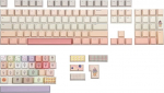 KiiBoom x Strawberryjam1986 Berry Cream Keycap Set, 137 klahvi Cherry Profile Keycaps, PBT Custom Keycap for Mechanical Keyboard, &uuml;hildub ANSI/ISO, 60%, 65%, 75%, TKL, Full-Sized Layoutiga