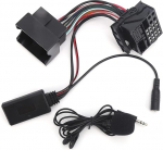 Yctze 12 Pin Bluetooth 5.0 AUX audioadapter koos mikrofoniga 12 Pin Bluetooth 5.0 AUX audioadapter koos mikrofoniga 59,1-tolline kaabel, mis sobib CD30 CDC40 CD70 jaoks.