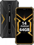 Ulefone Armor X12 Pro v&auml;ljas nutitelefon, 8GB + 64GB 8-Core 4860mAh, v&auml;ljas mobiiltelefon ilma lepinguta, Android 14 NFC/OTG/Face ID/4G Dual Nano SIM, v&auml;ljas mobiiltelefon Orange