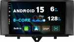 SXAUTO - 6G + 128G - Android 13 IPS Autoradio Benz Smart Fortwo (2011-2015) - Sisseehitatud Carplay/Android Car/DSP - LED kaamera + MIC - DAB roolijuhtimispult kiire boot 360-CAM WiFi - 2 DIN 9