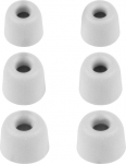 Xcessor Bullet FX-45 Small/Medium/Large vahetus Comfort Foam k&otilde;rvaklapid - Hall (6 tk)
