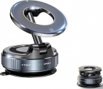 Vaakum magnetiline mobiiltelefoni hoidja auto auto Mount, mobiiltelefoni hoidja auto magnet, 360 &deg; p&ouml;&ouml;ratav kokkupandav kaasaskantav magnetiline mobiiltelefoni hoidja iPhone 16 15 14 14 13 12 & MagSafe Case Black