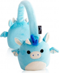 Squishmallows Tatiana The Dragon Plush Bluetooth-k&otilde;rvaklapid sisseehitatud mikrofoniga k&otilde;nede tegemiseks ja vastuv&otilde;tmiseks, 10 meetri Bluetooth-ulatusega, helitugevuse reguleerimine, pehmed pl&uuml;&uuml;sist padjad ja