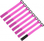 hankekaart Wiederverwendbare Batterie-Spanngurte, 2 x 25,4 cm, Rosa, Nylon, Mehrzweck-Batteriehalter, verstellbarer Gurt, Klettverschluss, f&uuml;r Zuhause, B&uuml;ro, RC, Boot, Auto, 8 St&uuml;ck